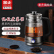 金正純鈦煮茶器家用全自動(dòng)保溫黑茶煮茶壺蒸汽玻璃電花茶壺養(yǎng)生蒸茶壺 鈦灰色 1.5L 【純鈦發(fā)熱盤+純鈦濾網(wǎng)】
