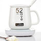 法嵐仕邦  圣誕節禮物暖暖杯55度恒溫杯墊自動(dòng)加熱墊熱牛奶溫奶器水杯墊保溫碟中秋送禮禮盒 奶白色套裝網(wǎng)購包裝