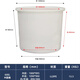 法歐諾牛筋大水桶塑料桶加厚大容量家用帶蓋圓桶儲水桶釀酒發(fā)酵桶叉車桶 600牛筋圓桶1090*900*865白色