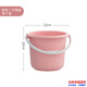 BAIWEN家用塑料水桶帶蓋塑料桶兒童小水桶盆桶美術(shù)畫(huà)畫(huà)水桶戶(hù)外裝水桶 1個(gè)6#4L無(wú)蓋粉色22*20CM