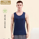 小護士?jì)纫?男士背心 夏男薄款打底背心汗衫白色跨欄親膚透氣 彈力修身 男-藏青 2XL /185/115