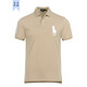 RRL拉夫勞倫Ralph Lauren保羅夏季純棉翻領(lǐng)大馬標(biāo)短袖POLO衫半袖男 卡其(大標(biāo)) M 現(xiàn)貨(建議150-170斤)