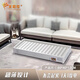 太陽花 實(shí)木電烤爐取暖器暖腳器烤火箱電火桶烤火爐學(xué)生爐烤腳家用烤火器取暖器烘腳器暖腳爐長方形辦公 太空鋁材【80*40*12CM】云母板發(fā)熱