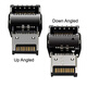 CY 一套電腦主板USB3.1 TYPE-E口90度彎頭前置TYPE-C裝機走線(xiàn)扁平線(xiàn)USB3.2擋板線(xiàn)20PIN TYPE-E 20Gb Type-E公對母延長(cháng)頭上下彎一套2個(gè) 默認長(cháng)度