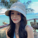 CHANEELR & KARITH防曬帽子女2025新款春夏季顯臉小防紫外線(xiàn)生日小眾禮物送女友老婆 米色