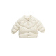 white wheat女童2024冬季新款羽絨服厚男孩冬裝三防白鴨絨羽絨外套 米白 90cm