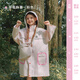 檸檬寶寶兒童休閑簡(jiǎn)約雨衣男女童可拆卸大帽檐防風(fēng)防水雨衣帶挎包式收納袋 草莓麻薯(粉色) XL碼（建議身高145-160cm）