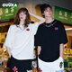 古由卡（GUUKA）Agaho聯(lián)名250克重磅黑色短袖t恤男純棉夏 情侶落肩上衣寬松 黑色 XL