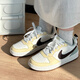 耐克（NIKE）Court Borough Low2耐克經(jīng)典復古女子低幫板鞋運動(dòng)輕便透氣休閑鞋 HV1804-121白藍黃褐 36