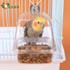 寵兒新家新款鳥(niǎo)食盒鸚鵡食盒喂食器鳥(niǎo)食罐喂鳥(niǎo)器自動(dòng)喂食器防撒防濺鳥(niǎo)食盒