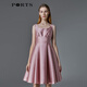 PORTS寶姿女裝春夏新品無袖連衣裙LM8D111JWQ017 藕粉色 M (6)