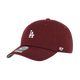 47美版棒球帽子棒球帽鴨舌帽遮陽(yáng)防曬軟頂NY/LA刺繡 47brand出品 酒紅色(小標LA刺繡)