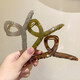 美麗義飾 大號網(wǎng)紅抓夾亞克力盤發(fā)優(yōu)雅氣質(zhì)鯊魚夾后腦勺頭飾發(fā)卡高顏值夾 16#網(wǎng)紅3件裝（咖+綠+灰）