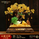 莫尼森黃水晶發(fā)財樹(shù)擺件貔貅聚寶盆店鋪前臺酒柜裝飾品擺件喬遷開(kāi)業(yè)禮物 15寸金蟾納財沙金38*17*40cm