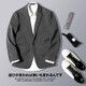 輕奢西服灰色休閑男士單西外套高端感職業(yè)舒適商務(wù)日系小眾西裝男 灰色 XL