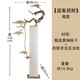 佰擺飾發(fā)財(cái)樹(shù)擺件客廳玄關(guān)大擺件電視柜壁龕邊柜高檔輕奢裝飾品喬遷送禮 迎客松【西班牙云石】高106cm