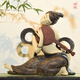 翊珗（YIXIAN）敦煌飛天仕女擺件古典美女博古架茶室藝術(shù)裝飾品嶺南特色手工藝品 小號心弦紙箱裝【含蠟染布墊】
