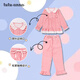 tutuannatutuanna家居服睡衣套裝公主風(fēng)兒童格子荷葉邊蕾絲長(cháng)袖長(cháng)褲兩件套 27170413（紅色） 120 (兒童)