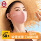 松研（Breazwell）防曬口罩女防紫外線(xiàn)透氣立體支撐遮陽(yáng)抗菌面罩臉罩護眼角可水洗 7A抗菌【軟骨支撐】妃紅色