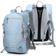 艾王品牌新款學(xué)生戶(hù)外登山包背包男女超輕徒步運動(dòng)旅行雙肩書(shū)包20升 淡藍色20L 20升（輕便透氣背負）