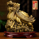吉善緣 銅金錢(qián)八卦龍龜擺件 家居客廳辦公室裝飾招財(cái)龍頭龜?shù)赇侀_(kāi)業(yè)禮品 特大號(hào)金錢(qián)八卦龍龜