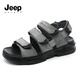 JEEP SPIRIT吉普男鞋涼鞋男休閑透氣沙灘鞋男戶(hù)外鞋子男 5119606390 灰色 40 