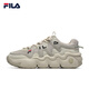 FILA 斐樂官方男子籃球鞋復(fù)古低幫休閑鞋子 燕麥色/黃水泥-J-OC 41