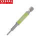 VESSEL威威螺絲批 帶磁批咀 單頭批嘴 短溝內六角批頭H2.0X65mm 1支裝