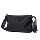 2025新款男士時(shí)尚百搭潮流單肩包黑色防水多層休閑包單肩斜挎包小 黑色大號長(cháng)29高17厘米