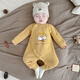 婧麒（JOYNCLEON）嬰兒連體衣保暖羊蠶絲夾棉秋冬嬰幼兒寶寶衣服加厚套裝睡衣冬裝  小萌龍 73