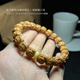 藏鴻閣（CANGHONGGE WENWAN）猴頭雕刻手串蟾宗金蟾蛤蟆頭矮樁京八棱小核桃男女士文玩單圈手串 猴頭蛤蟆頭丨蜜蠟隔片款10-11mm