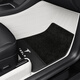 傲銘適用于特斯拉Model 3 model Y S X 全包圍真皮汽車專用腳墊璃 白色真皮+黑色仿羊絨 特斯拉Model S