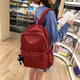 力嘶（RIOREX）學(xué)院風(fēng)雙肩包學(xué)生包ins情侶背包百搭大容量電腦旅行包男女 紅色