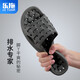 樂(lè )拖（LETUO）男士拖鞋男夏季居家室內浴室洗澡防滑漏水家用按摩軟底涼拖鞋女夏 深灰 42-43 (建議41-42穿)