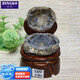 冰珂晶石天然瑪瑙洞水晶聚寶盆 擺件紫水晶洞原石擺件擺設(shè)求婚戒指盒 S64號 高13cm寬7cm
