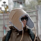 戰(zhàn)術(shù)鳥(niǎo)極寒特厚冬季雷鋒帽冬天騎車保暖棉帽子?xùn)|北老人加絨加厚護(hù)耳帽潮 卡其色 均碼