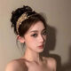 小米星雅典娜之冕重工黃金色麥穗發(fā)箍2025網(wǎng)紅新款時(shí)尚精致發(fā)飾 金色一小縱設計樹(shù)葉發(fā)箍 銅鍍金