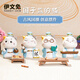 伊文兔（THE RABBIT IVEN）國子監(jiān)的貓擺件創(chuàng)意國潮貓咪擺件辦公室擺件可愛生日禮物開學(xué)禮物 國子監(jiān)的貓-琴棋書畫(彩盒裝)