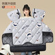備美電動(dòng)車(chē)擋風(fēng)被秋冬季加絨加大加厚防雨防寒防風(fēng)罩護(hù)腿被保暖擋風(fēng)衣 灰色兔子女孩-側(cè)翼加寬款