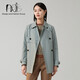 ARTIS女裝 灰藍(lán)色百搭長(zhǎng)袖風(fēng)衣AR5319306-058 灰藍(lán)色 S 36