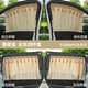 御駕者（YU JIA ZHE）汽車(chē)遮陽(yáng)簾車(chē)窗簾磁鐵吸式軌道側窗車(chē)用遮光簾護隱私寶寶通用型防 流蘇金色-全車(chē)四件套 磁鐵軌道（鐵窗戶(hù)用）
