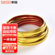 斯圖（sitoo）電視背景墻壁紙墻布2025新款裝飾客廳現(xiàn)代簡約立體輕奢影視墻壁畫 8mm*10米長金色卡條