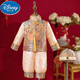 迪士尼（Disney）周歲禮服男寶寶秋冬季新中式嬰兒生日唐裝衣服男童一周歲抓周套裝 2332金色【套裝+帽子】 90