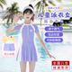 焱思泰兒童泳衣女童游泳衣女孩泳裝女夏季中大童初中生小學(xué)生連體泳衣 5XL碼（身高150-165cm90-100斤） 【獨立底褲/可拆卸胸墊】