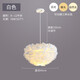藝標(biāo) 臥室大吊燈現(xiàn)代簡約網(wǎng)紅ins羽毛松果花朵南瓜臥室創(chuàng)意亞克力燈具 B款羽毛-40CM直徑 LED48瓦三色光 三色光
