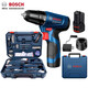 博世（BOSCH） 電動(dòng)螺絲刀家用充電式手電鉆鋰電鉆工具 [進(jìn)口雙電]+博世工具箱108件套