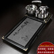 瀾揚(yáng)全自動(dòng)茶盤燒水壺一體實(shí)木家用客廳大茶臺(tái)辦公室茶海排水功夫茶具 黑半自動(dòng)吉祥禪茶一味茶盤