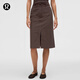 lululemon丨City Sleek 女士高腰半身裙 LW8ALKS 濃縮咖啡色 26