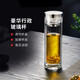 希諾抗菌玻璃杯高端商務(wù)送老板辦公水晶杯保溫泡綠茶杯辦公定制禮盒裝 高端泡綠茶-7052- 300ml