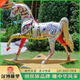 漢博雕塑鑄銅雕塑廠家制作玻璃鋼彩繪動物馬雕塑大型公園園林景觀裝飾擺件 藝術(shù)品2定jin